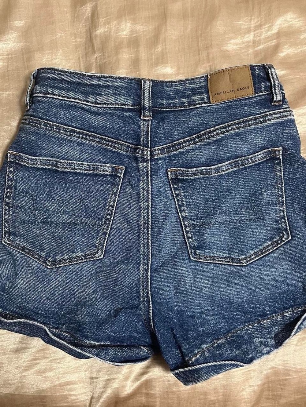 ੈ✩‧₊˚ american eagle blue denim high waisted shorts - Picture 6 of 7